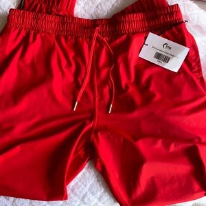 Zyia Red Everywhere Zipper Jogger